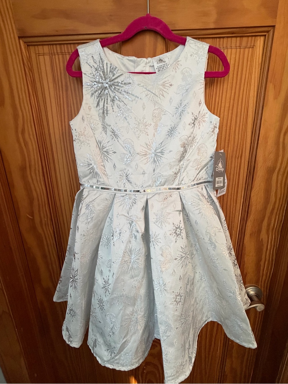 Disney White and Silver Sparkle Snowflake Party Dress